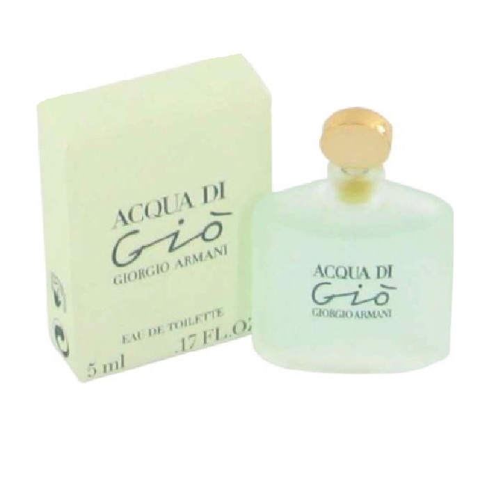 Acqua di Gio Mini Perfume by Giorgio Armani 0.17oz / 5ml Eau De Toilette for Women Acqua di Gio Mini Perfume by Giorgio Armani 0.17oz / 5ml Eau De Toilette for Women